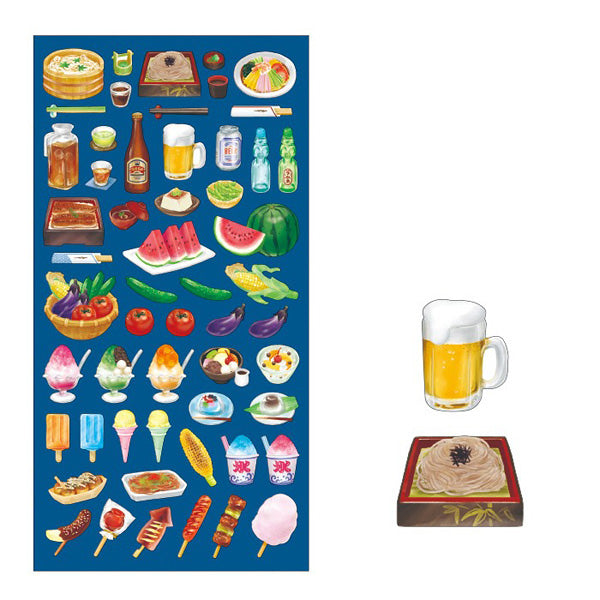 Stickers Summer Food - Papeterie Japonaise | Moshi Moshi Paris