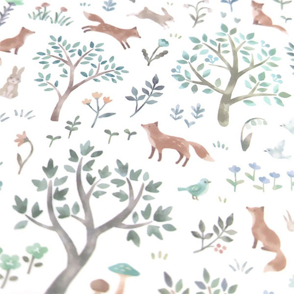 Stickers In My Forest - Renard Fox | Moshi Moshi Papeterie Japonaise
