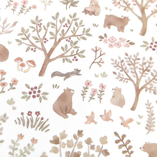 Stickers In My Forest - Ours Bear | Moshi Moshi Papeterie Japonaise