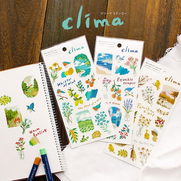Stickers Clima Nostalgia - Papeterie Japonaise | Moshi Moshi Paris