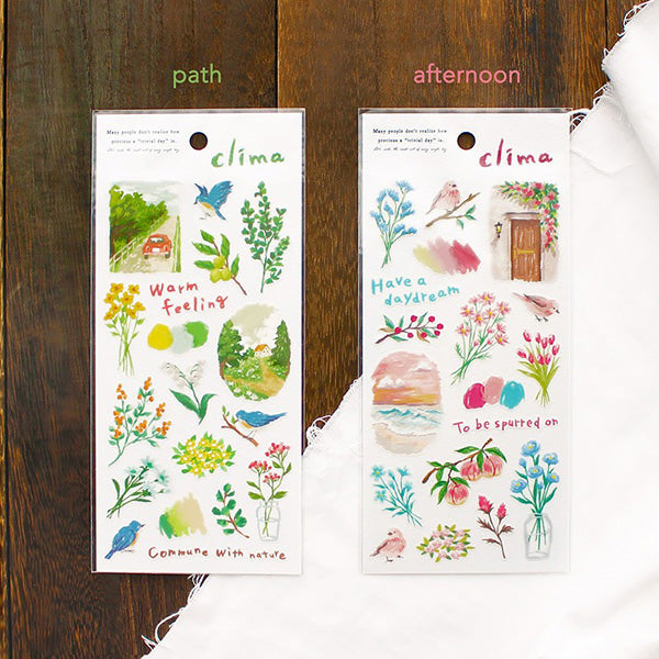 Stickers Clima Afternoon - Papeterie Japonaise | Moshi Moshi