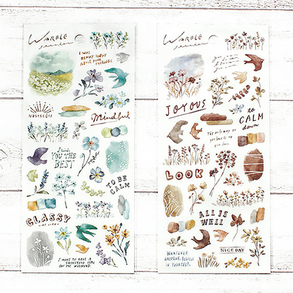 Stickers Japonais - Nature Brown | Moshi Moshi Papeterie Paris