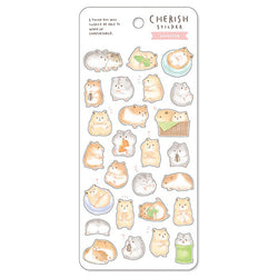 Stickers Hamster - Papeterie Japonaise Kawaii | Moshi Moshi Paris