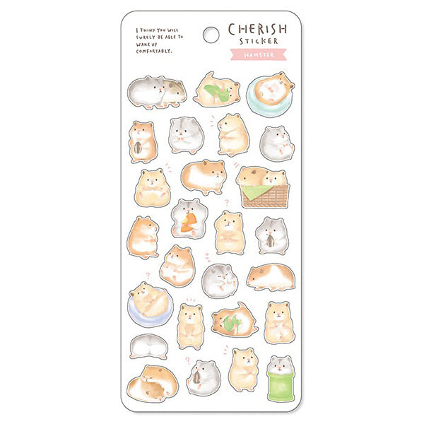Stickers Hamster - Papeterie Japonaise Kawaii | Moshi Moshi Paris