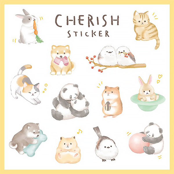 Stickers Cherish Bird - Papeterie Japonaise | Moshi Moshi Paris