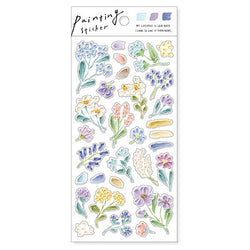 Stickers Painting - Flower Blue | Moshi Moshi Papeterie Paris