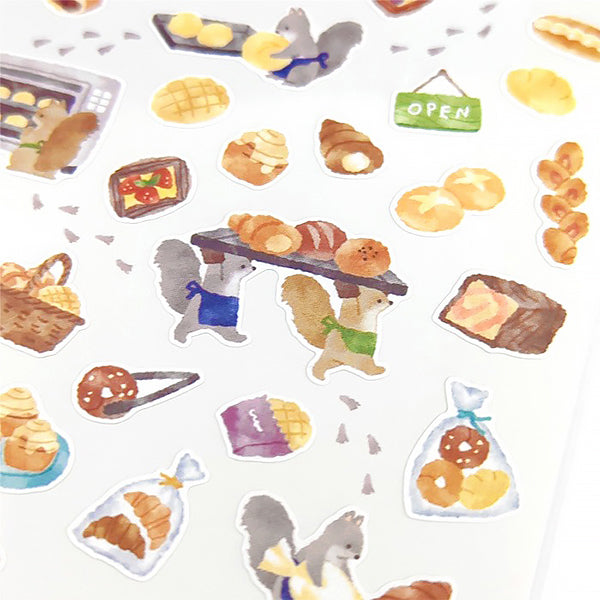 Stickers Little Kitchen Ecureuil - Papeterie Kawaii | Moshi Moshi 