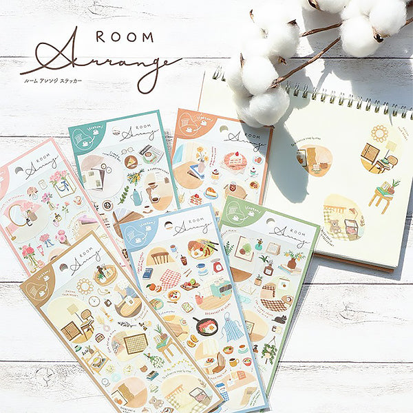Stickers Room Arrangement - Morning | Moshi Moshi Papeterie