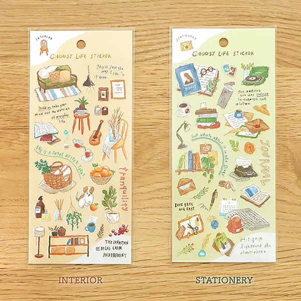 Stickers Choosy Life - Interior | Moshi Moshi Papeterie Kawaii