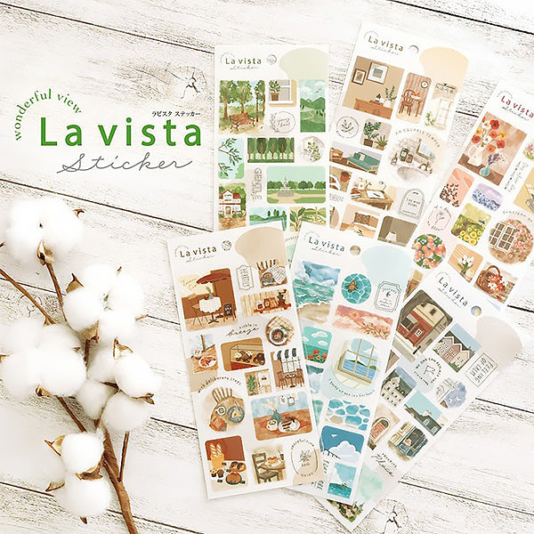 Stickers Japonais - La Vista Plante | Moshi Moshi Papeterie 