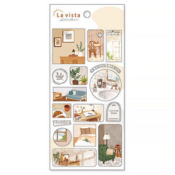 Stickers Japonais - La Vista Room | Moshi Moshi Papeterie 1er