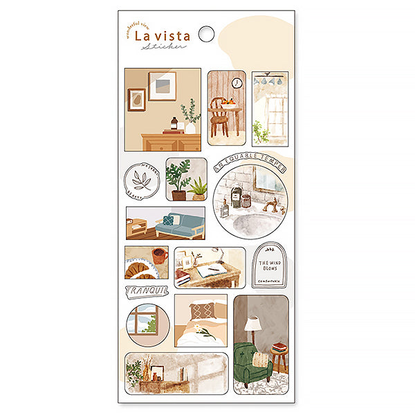 Stickers Japonais - La Vista Room | Moshi Moshi Papeterie 1er