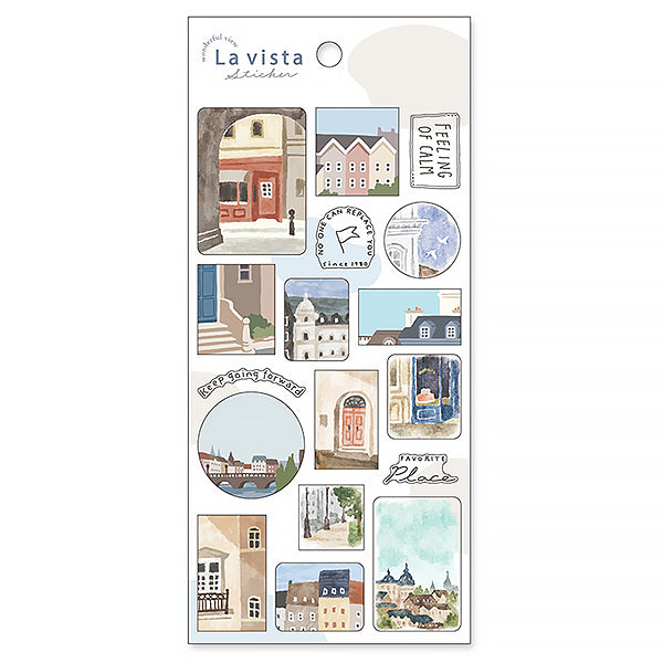 Stickers Japonais - La Vista City | Moshi Moshi Papeterie 