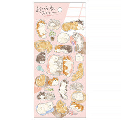 Stickers Japonais - Nekozaki san Family | Moshi Moshi Papeterie