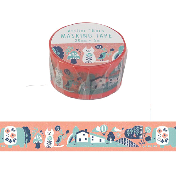 Washi Tape Atelier Naco - Cat Flower