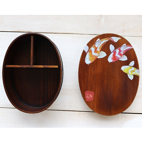 Bento Box Wappa Carpe Koi - Bois Naturel | Moshi Moshi Paris