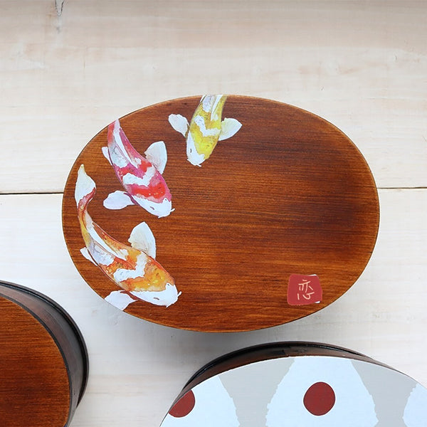 Bento Box Wappa Carpe Koi - Bois Naturel | Moshi Moshi Paris