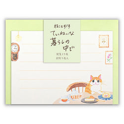 Papier Lettre Chat - Nekorobi Snack | Moshi Moshi Paris