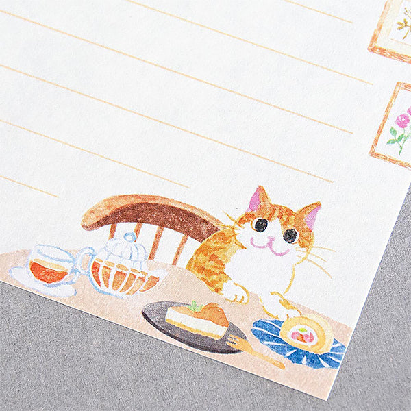 Papier Lettre Chat - Nekorobi Snack | Moshi Moshi Paris