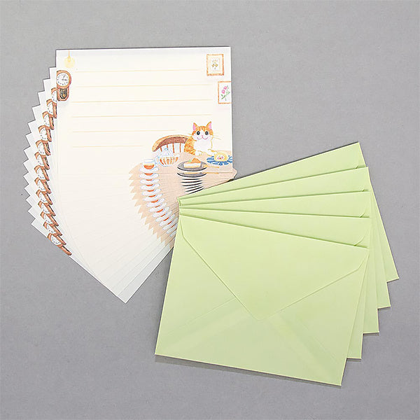 Papier Lettre Chat - Nekorobi Snack | Moshi Moshi Paris