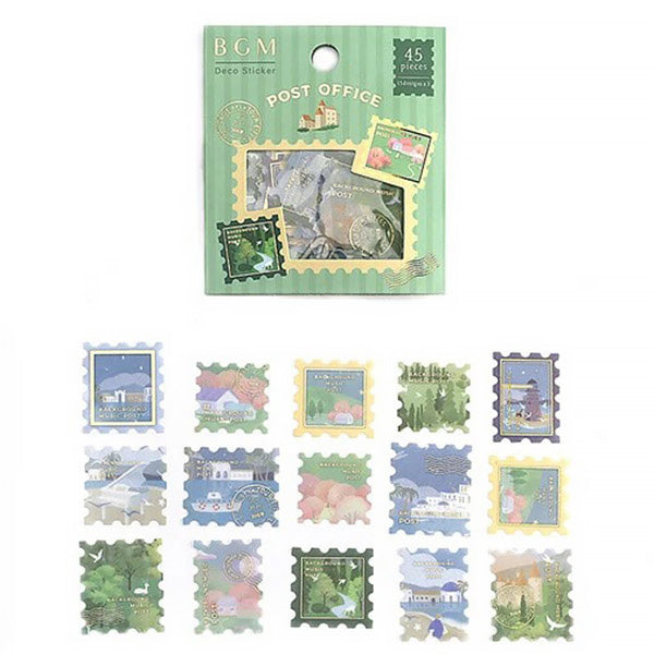 Stickers Box Post Office - Scenery | Moshi Moshi Bullet Journal