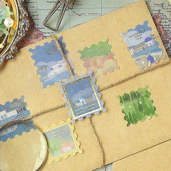 Stickers Box Post Office - Scenery | Moshi Moshi Bullet Journal