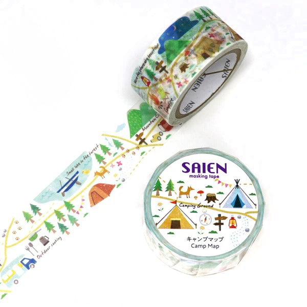 Washi Tape Japonais - Camp Map | Moshi Moshi Papeterie