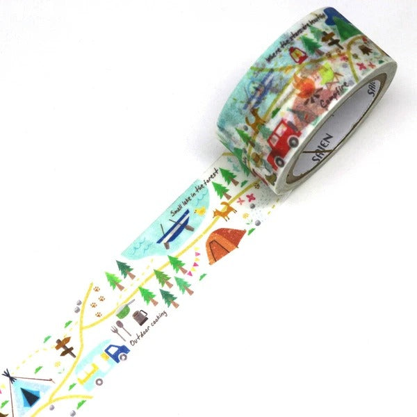 Washi Tape Japonais - Camp Map | Moshi Moshi Papeterie