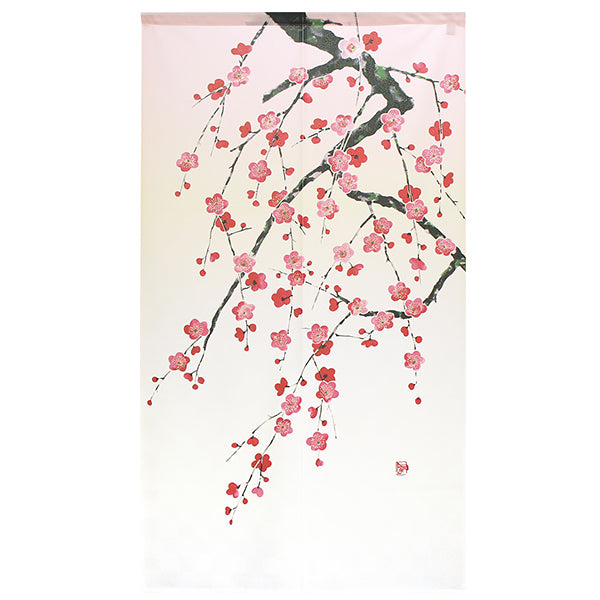 Noren Fleur de Prunier - Déco Japonaise | Moshi Moshi Paris
