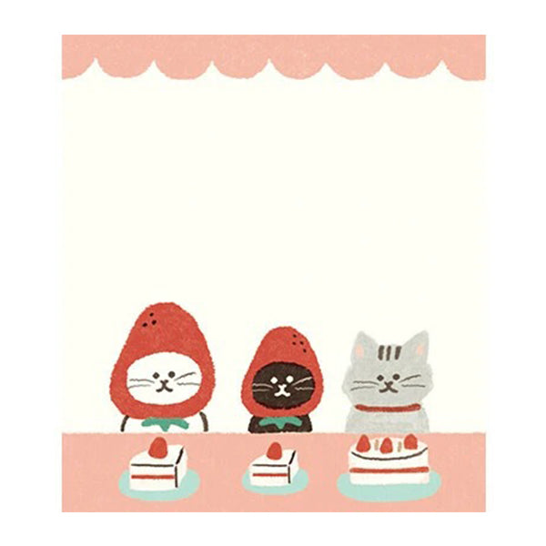 Mémo Pad Watashi - Cat Flower | Moshi Moshi Papeterie