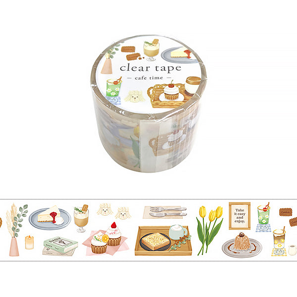 Masking Tape Clear Tape - Cafe Time | Moshi Moshi Paris Japan