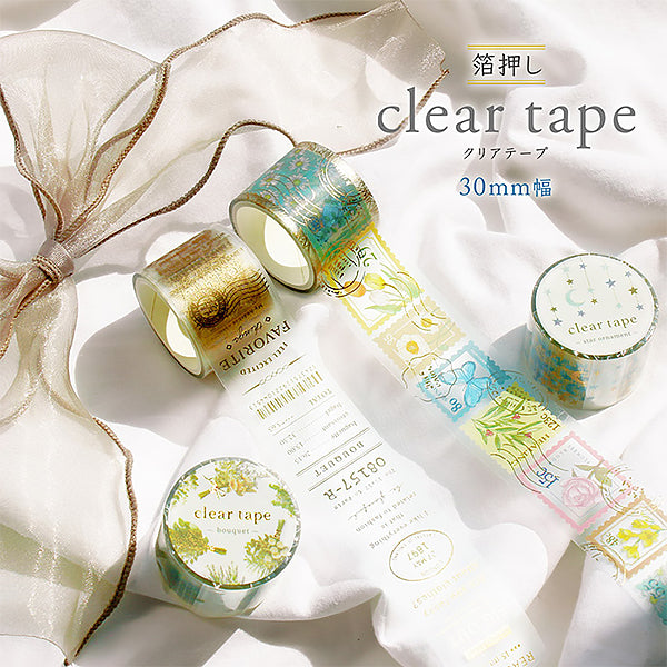 Masking Tape Clear Tape - Flower Stamp | Moshi Moshi Paris Japan