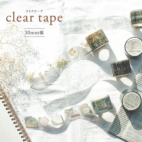 Masking Tape Clear Tape - Flower Collage | Moshi Moshi Paris Japan