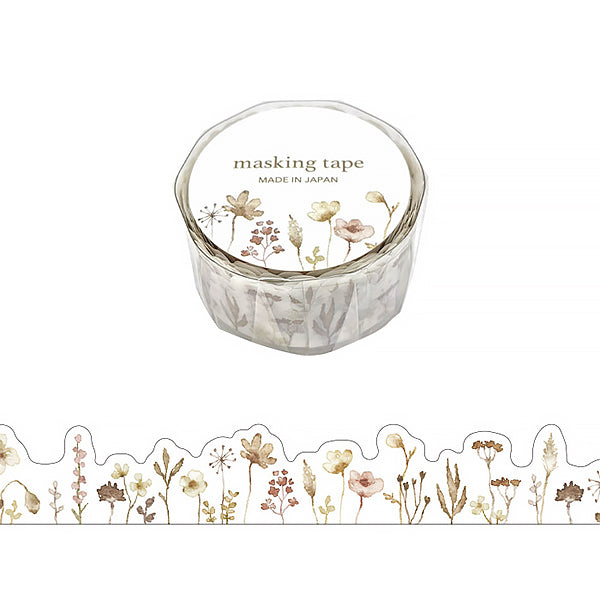 Washi Tape Flower Brown - Papeterie Kawaii | Moshi Moshi Paris 