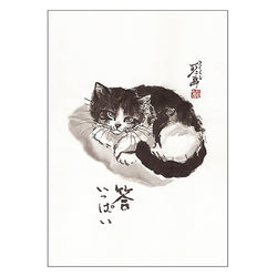 Carte Postale Chat - "Full Answer", Minoru Nakahama