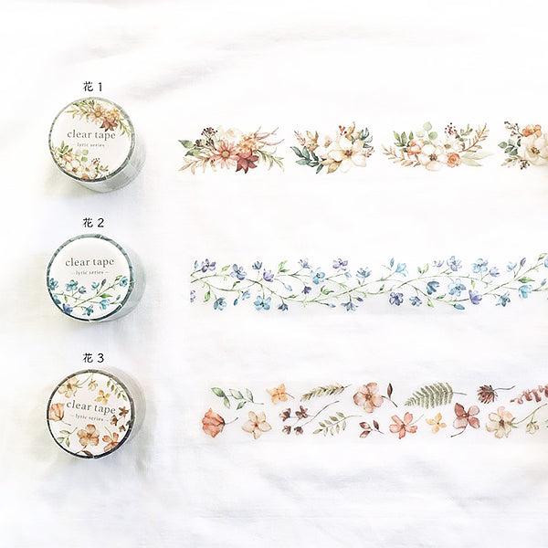 Masking Tape Clear Tape -Lyric Flower 03 | Moshi Moshi Paris Japan