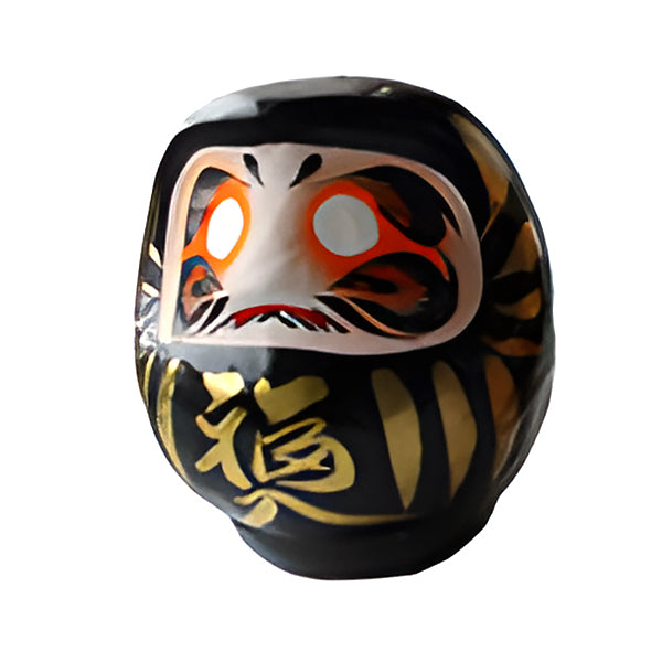 Daruma Noir - Porte Bonheur Japonais | Moshi Moshi Paris