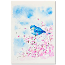Carte Postale Spring Shinya Uchida - Aquarelle | Moshi Moshi Paris