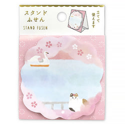 Mémo Marque-page Kwaii -  Fuji Blossom Chat | Moshi Moshi Paris 