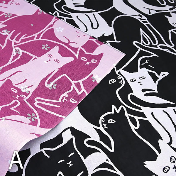 Furoshiki Réversible Chat Neko - Emballage Cadeaux | Moshi Moshi