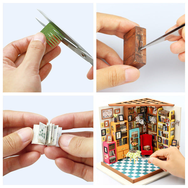 Rolife Sam's Study - Maison Miniature, 221pcs