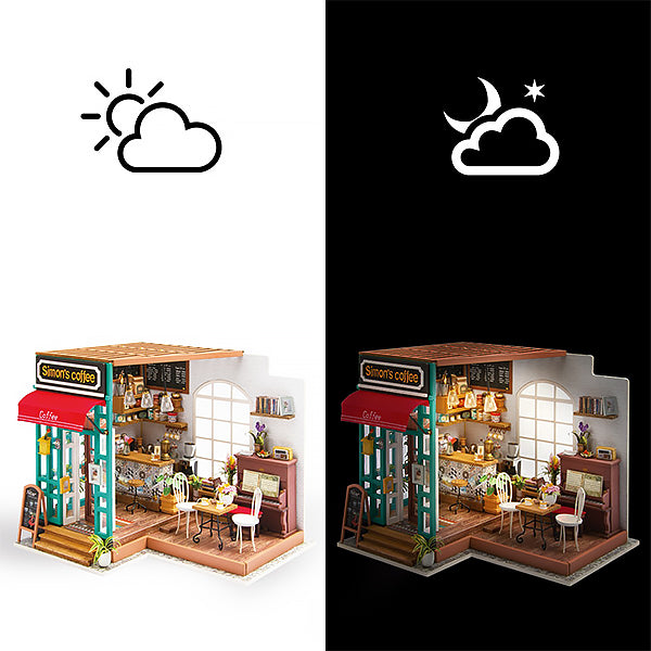 Rolife Simon's Coffee - Maison Miniature | Moshi Moshi Paris