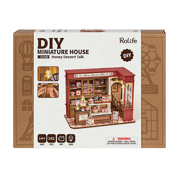 Rolife Honey Dessert Talk - Maison Miniature, 242pcs