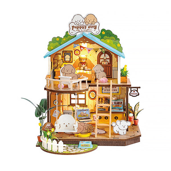 Rolife Puppy's Cozy Villa - Maison Miniature | Moshi Moshi 