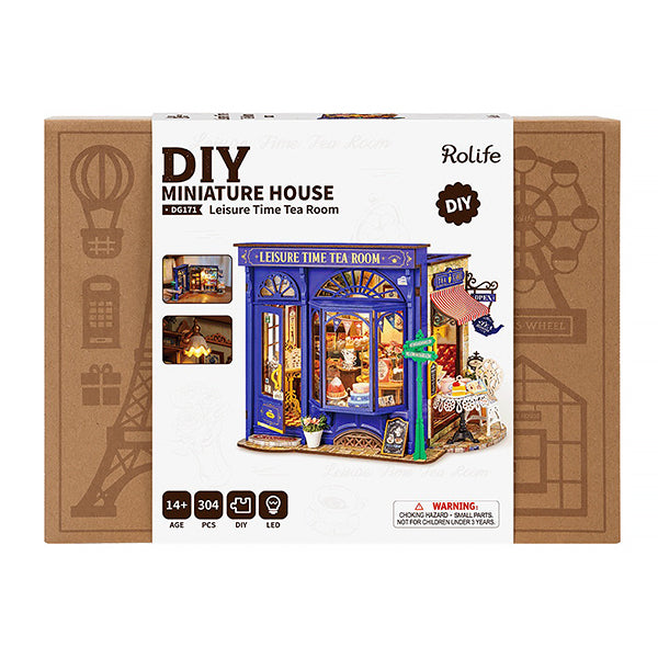 Rolife Leisure Time Tea Room - Maison Miniature | Moshi Moshi