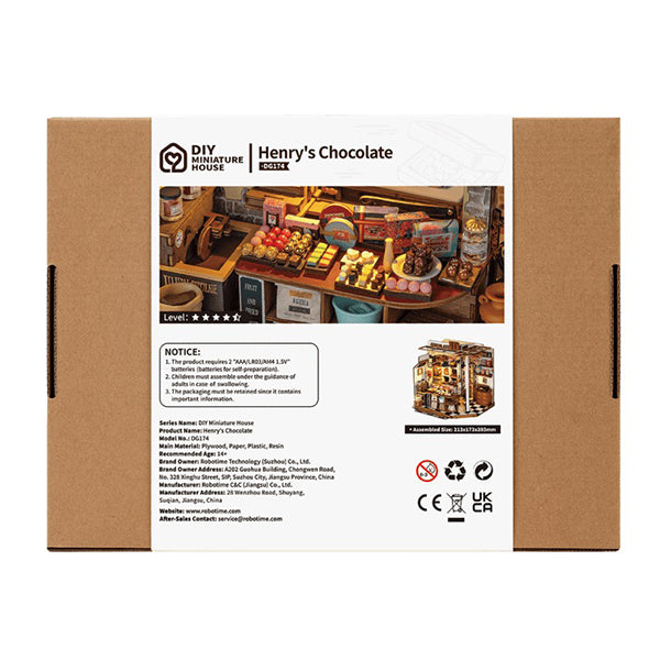 Rolife Henry's Chocolate - Maison Miniature | Moshi Moshi Paris
