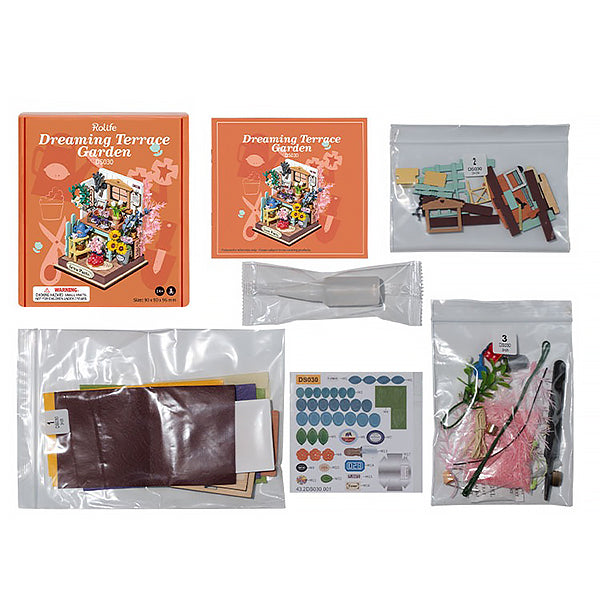 Rolife Dreaming Terrace Garden - Maison Miniature | Moshi Moshi