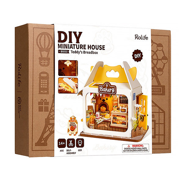 Rolife Teddy's Breadbox - Maison Miniature | Moshi Moshi 