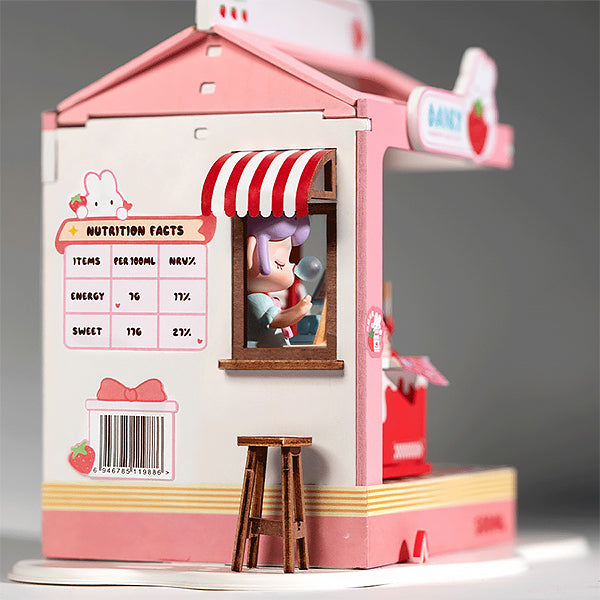 Rolife Strawberry Milk Box - Maison Miniature | Moshi Moshi Paris