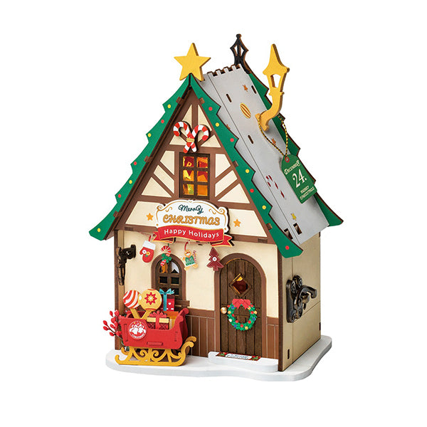 Rolife Twinkling Christmas House - Maison Miniature | Moshi Moshi